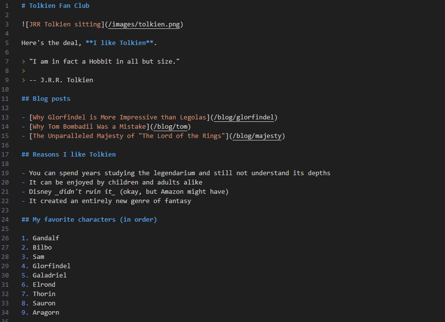 Static Site Generator Screenshot